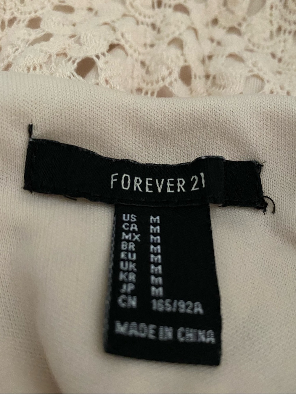 Forever 21 Cream Crochet Knit Maxi Dress M Boho Resort Festival - Picture 10 of 11